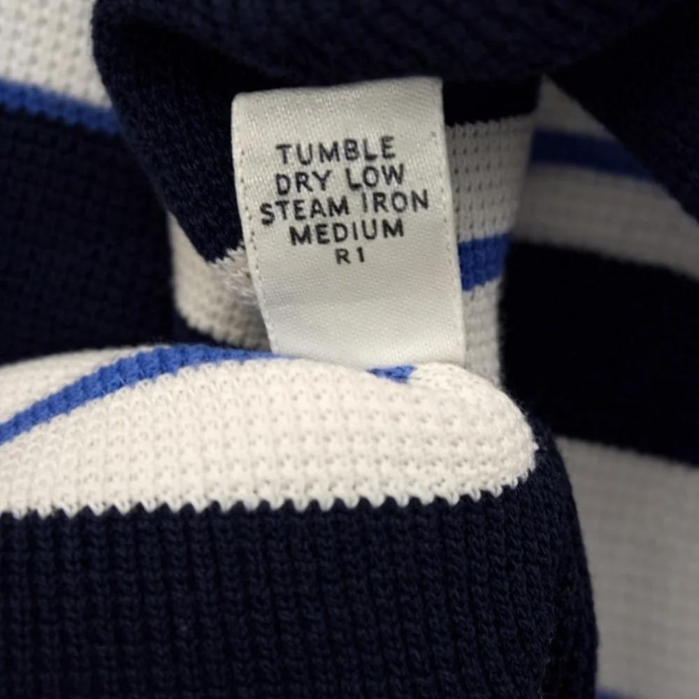 Polo Ralph Lauren Striped Polo Shirt Men's XXL Navy White Cotton Nautical Preppy
